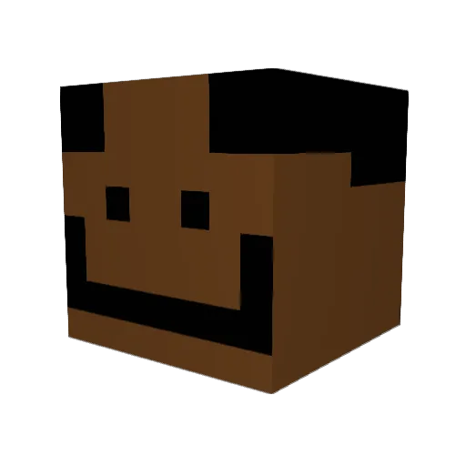 Suddchef Minecraft avatar head, 3D render