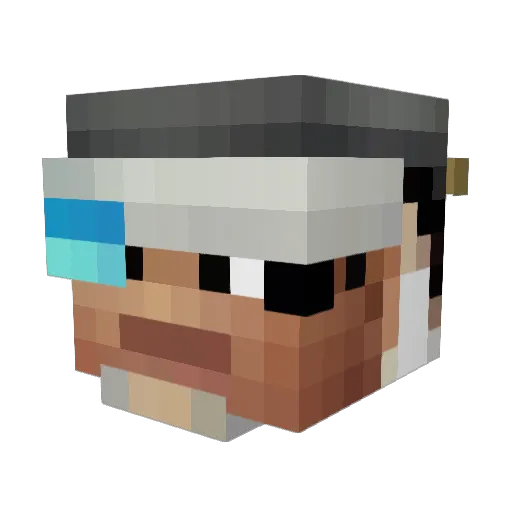 SuddenLee Minecraft avatar head, 3D render