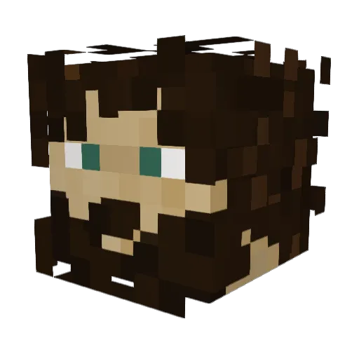 SuddenPineapples Minecraft avatar head, 3D render