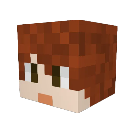 SuddenlyOkay Minecraft avatar head, 3D render