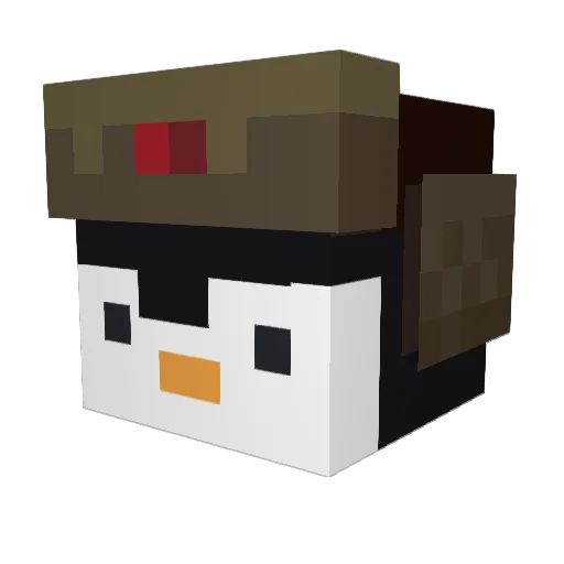 Sudeak Minecraft avatar head, 3D render