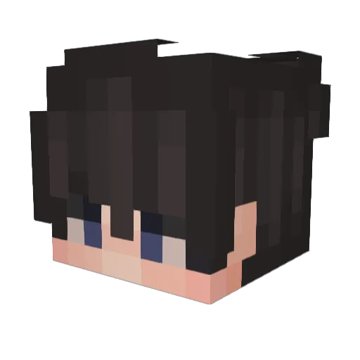 Sudendly Minecraft avatar head, 3D render