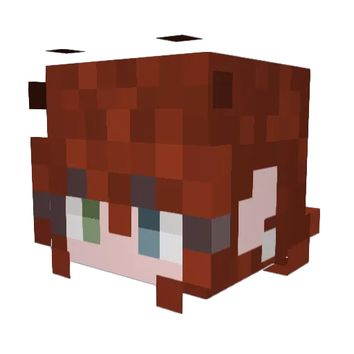 SudoShadow Minecraft avatar head, 3D render