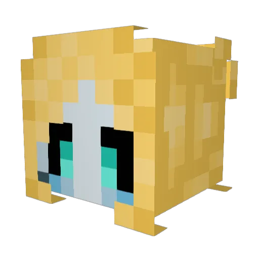 Sudspots Minecraft avatar head, 3D render