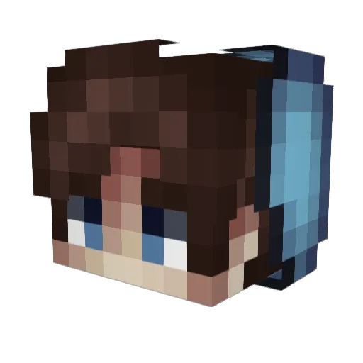 Sudzou67 Minecraft avatar head, 3D render