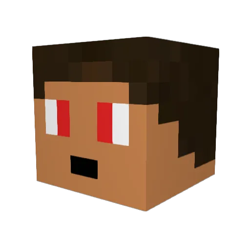 Sudzy4 Minecraft avatar head, 3D render