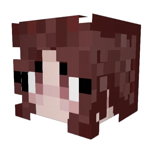 SuebaDue Minecraft avatar head, 3D render