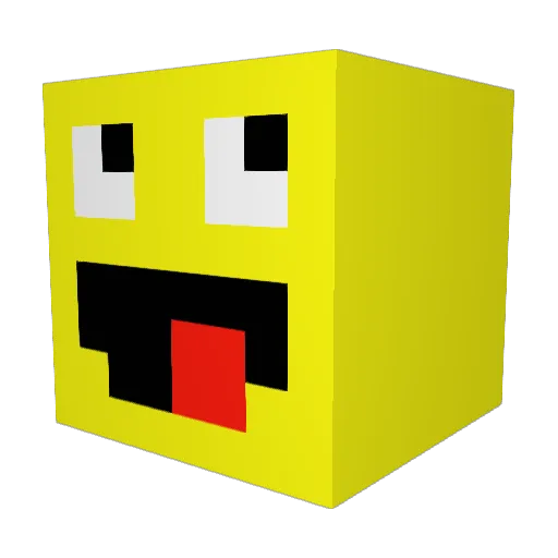 Suesmans Minecraft avatar head, 3D render