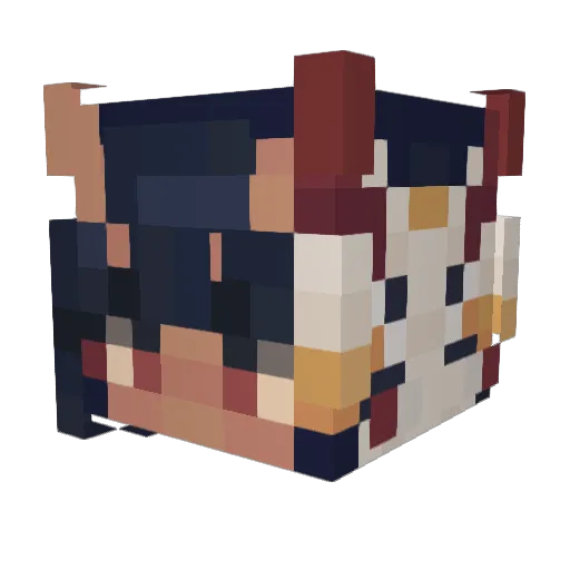 Suessekirsche15 Minecraft avatar head, 3D render