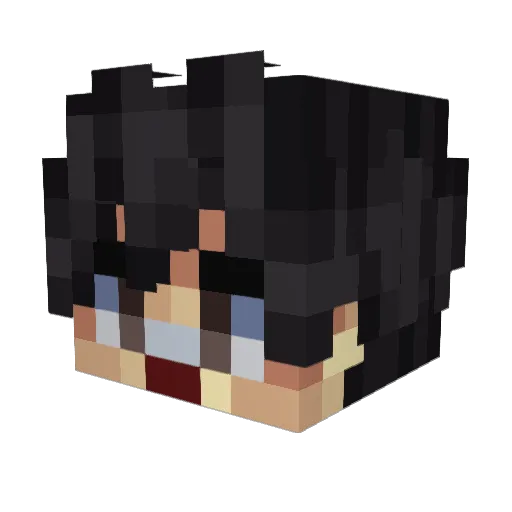 Suf7ad Minecraft avatar head, 3D render