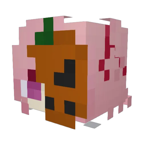 Sufernal Minecraft avatar head, 3D render