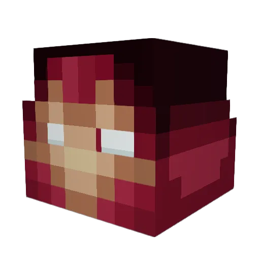 SufferVr Minecraft avatar head, 3D render