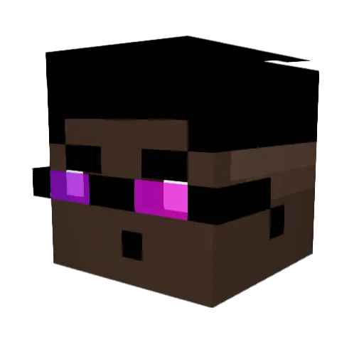 Suffnexx Minecraft avatar head, 3D render