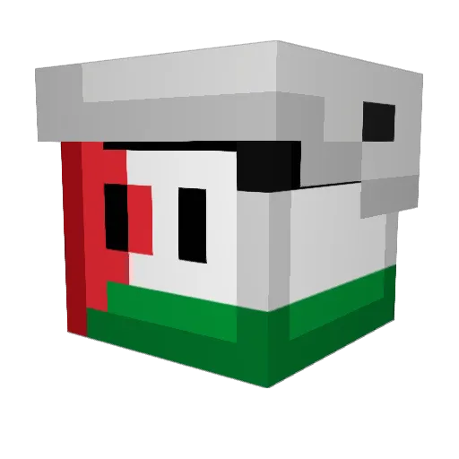 SufiSidd345 Minecraft avatar head, 3D render