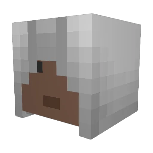 Sufos3000 Minecraft avatar head, 3D render