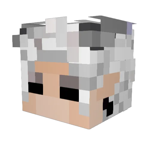 Sufraleum Minecraft avatar head, 3D render