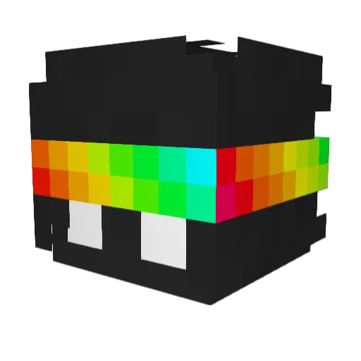 Sufros Minecraft avatar head, 3D render