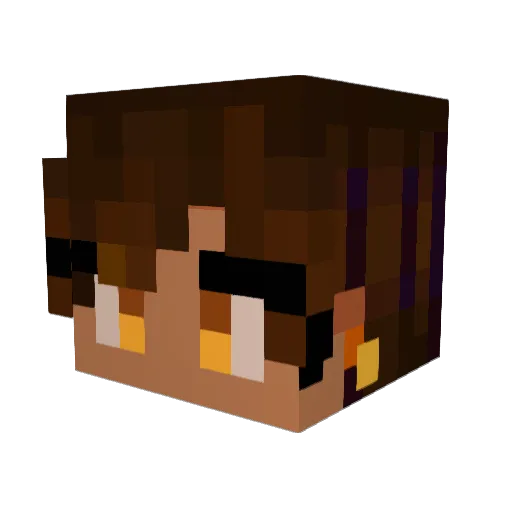 SufyBrando Minecraft avatar head, 3D render