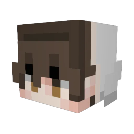 Sug_M4dic Minecraft avatar head, 3D render