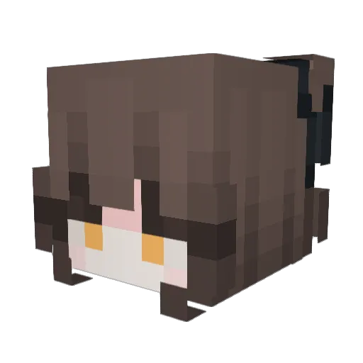 Suga324 Minecraft avatar head, 3D render