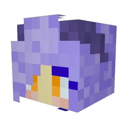 SugaQueen310 Minecraft avatar head, 3D render
