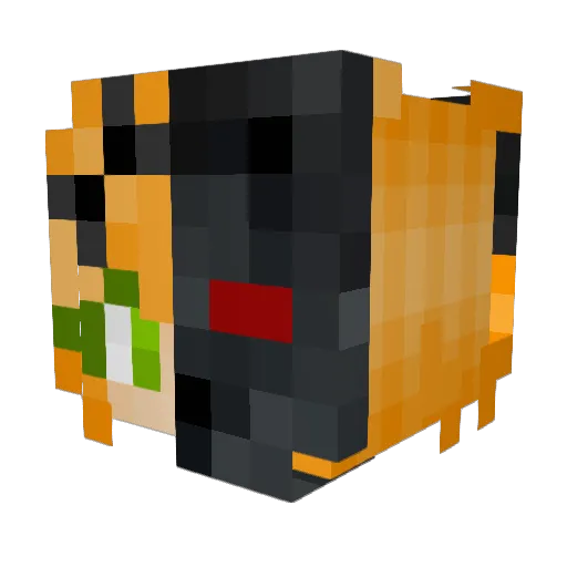 Sugaaaaaaaaaaaah Minecraft avatar head, 3D render