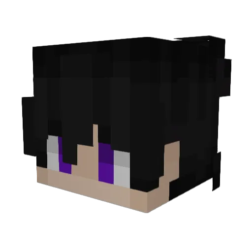 Sugahaya Minecraft avatar head, 3D render