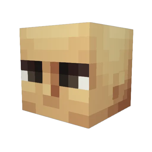 SugakuGojin Minecraft avatar head, 3D render