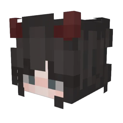 Sugaoffriends Minecraft avatar head, 3D render