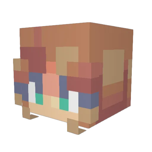Sugar5556 Minecraft avatar head, 3D render