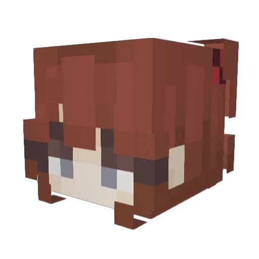 SugarBunny123 Minecraft avatar head, 3D render
