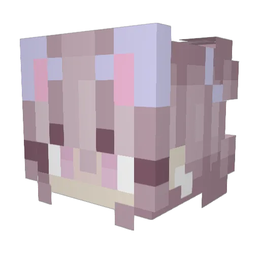 SugarCreams Minecraft avatar head, 3D render