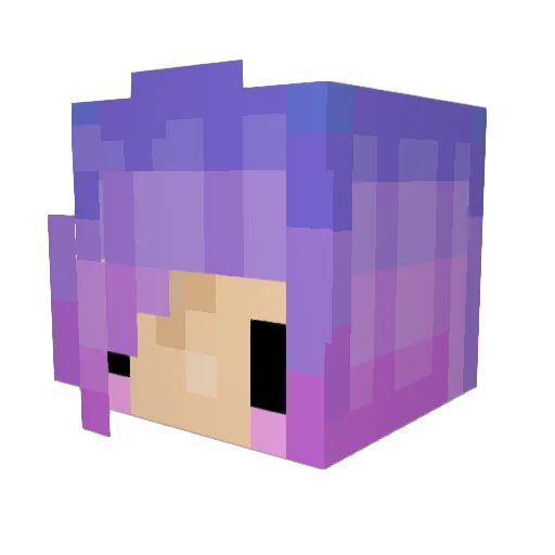 SugarGoat Minecraft avatar head, 3D render