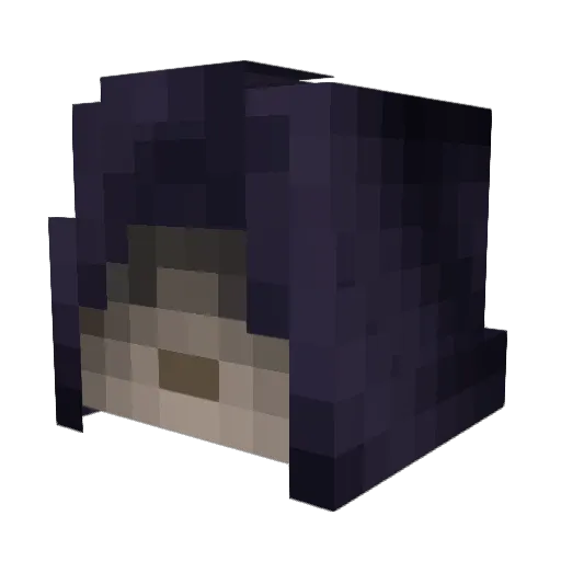 SugarLipsHabasi Minecraft avatar head, 3D render