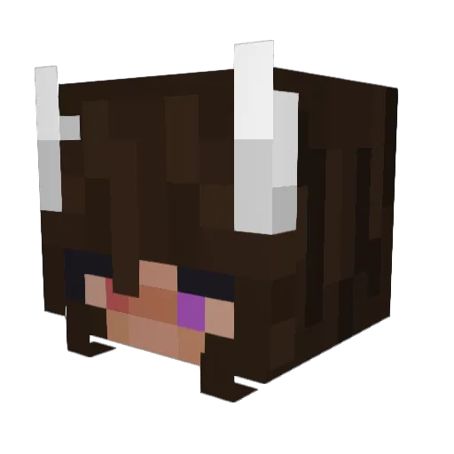 SugarPlum__x Minecraft avatar head, 3D render