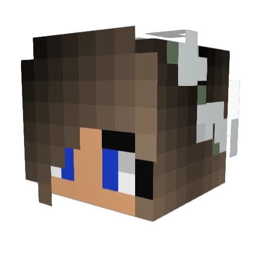 SugarQueen10 Minecraft avatar head, 3D render