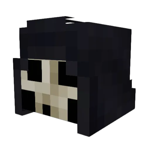 SugarSkull348 Minecraft avatar head, 3D render