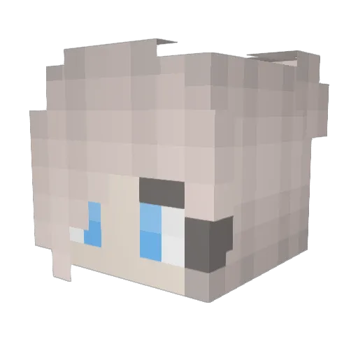 SugarZer0 Minecraft avatar head, 3D render