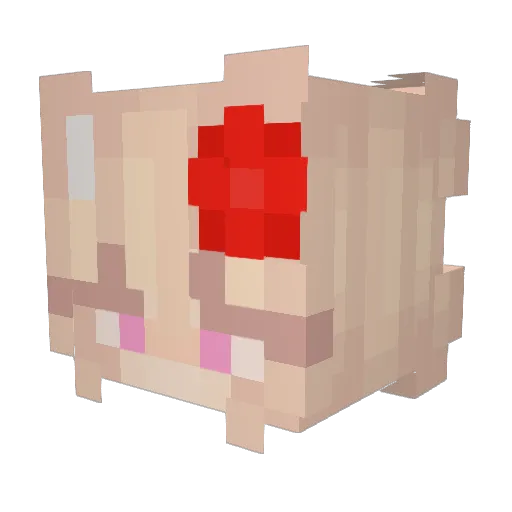 Sugar_Senpie Minecraft avatar head, 3D render