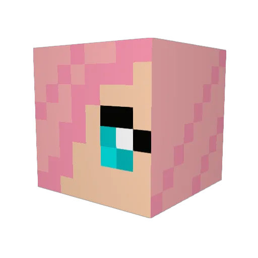 Sugar_Sloth Minecraft avatar head, 3D render