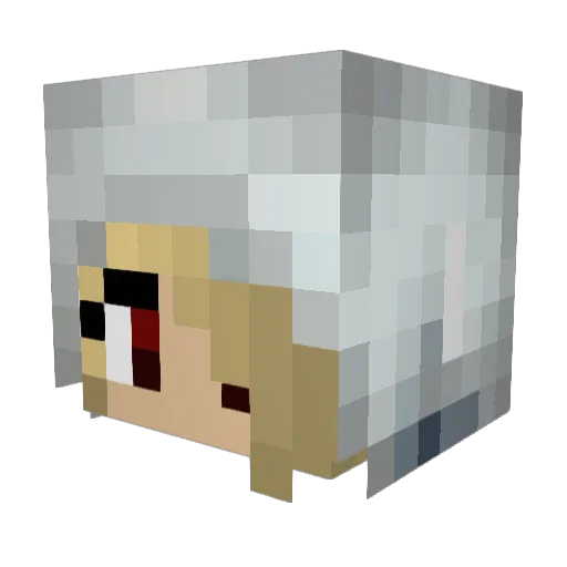 Sugarcat15 Minecraft avatar head, 3D render