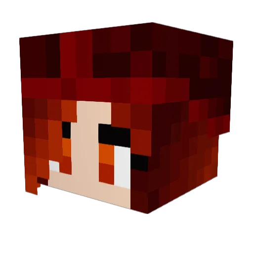 Sugardoll11 Minecraft avatar head, 3D render