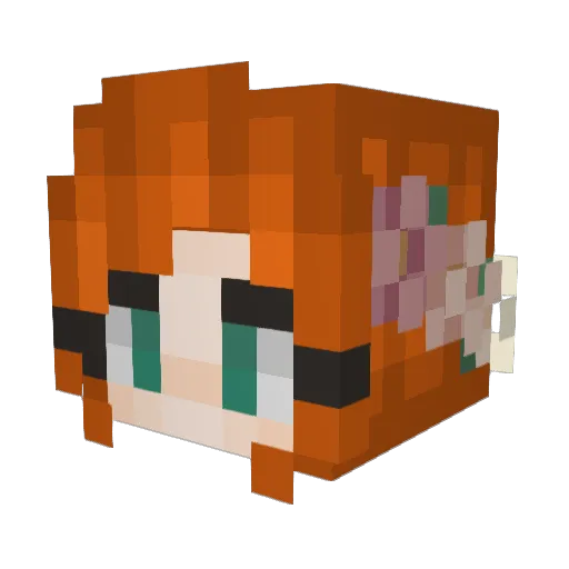 Sugaree420 Minecraft avatar head, 3D render