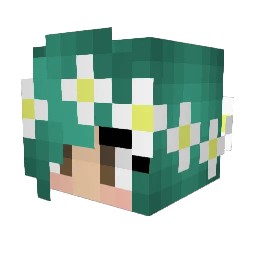 Sugarhero123 Minecraft avatar head, 3D render