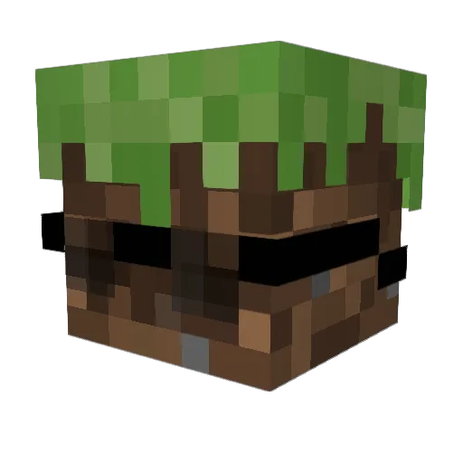 Sugarmelons Minecraft avatar head, 3D render