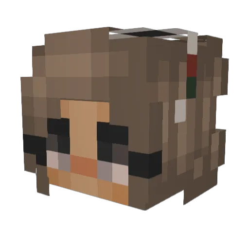 Sugarr_ Minecraft avatar head, 3D render