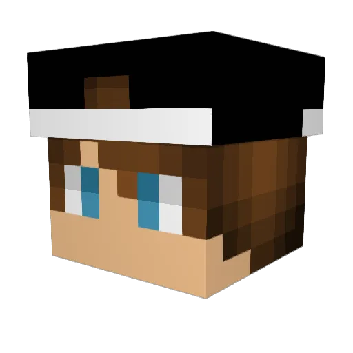 Sugarte31 Minecraft avatar head, 3D render