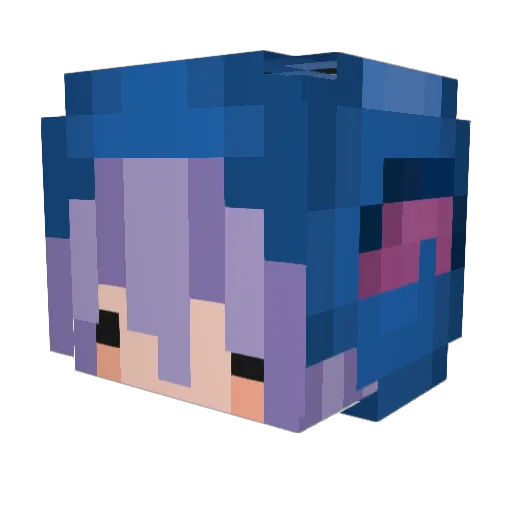 SugaryPotatoo Minecraft avatar head, 3D render