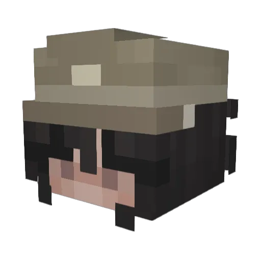 SuggarCoffe_ Minecraft avatar head, 3D render
