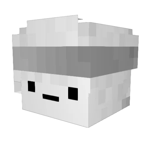 Sugob Minecraft avatar head, 3D render